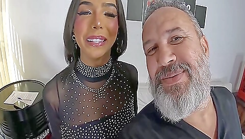 Latina brunette with a sexy ass fucks in a hardcore anal