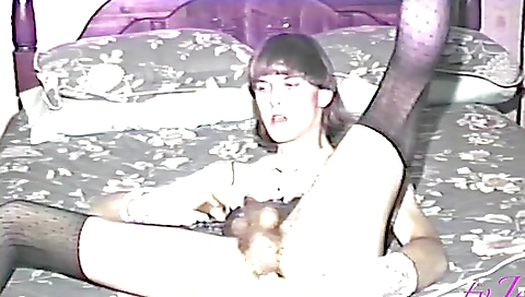 Busty brunette with hairy pussy enjoys her hairy pussy