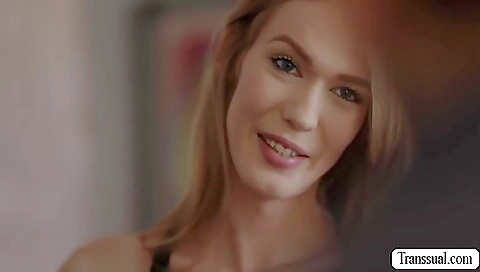 Red-haired stepbrother fucks his skinny girlfriend