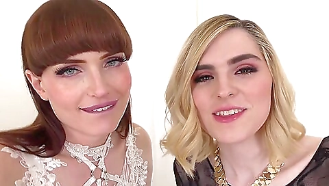 Bright blonde slut gets her ass and ass cheek fucked