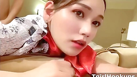 Asian womanboy gets nailed by her maid in pov pov sex