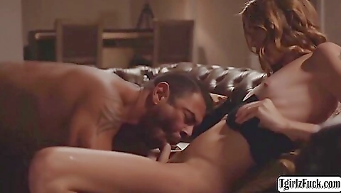 Sexy blonde teen makes out with a handsome stepdad